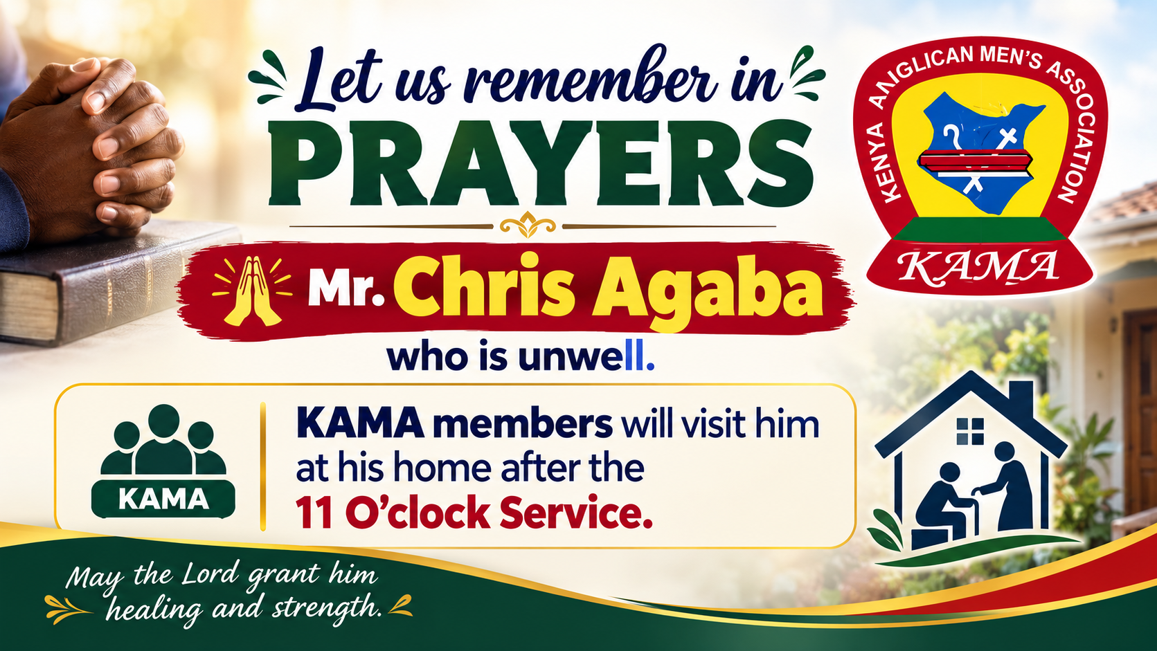 PRAYER & VISITATION FOR THE SICK