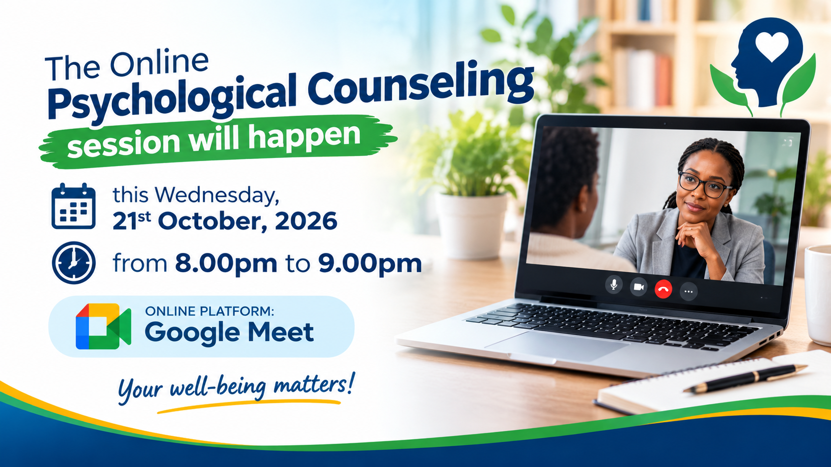 VIRTUAL/ONLINE PSYCHOLOGICAL COUNSELLING SESSION