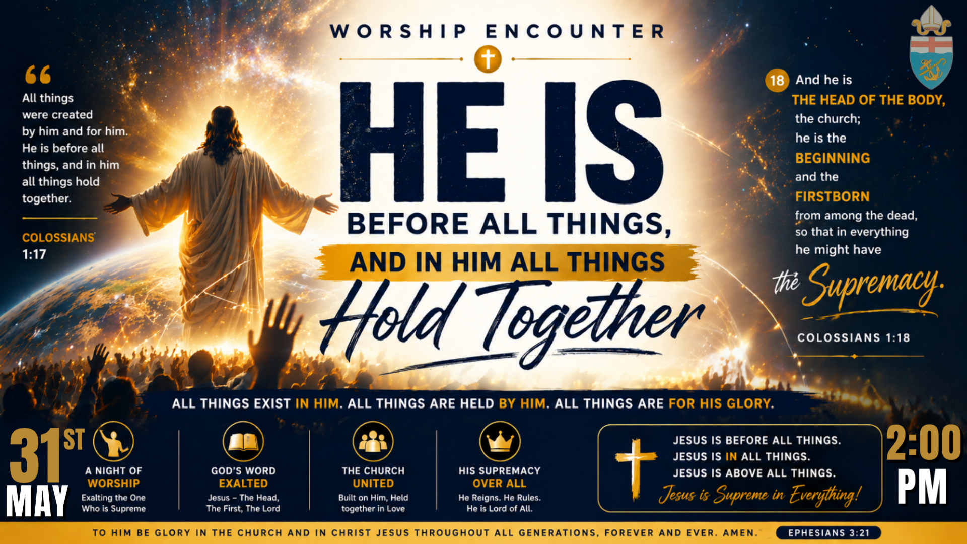 MAIN CHURCH'S PRAISE TEAM WORSHIP ENCOUNTER